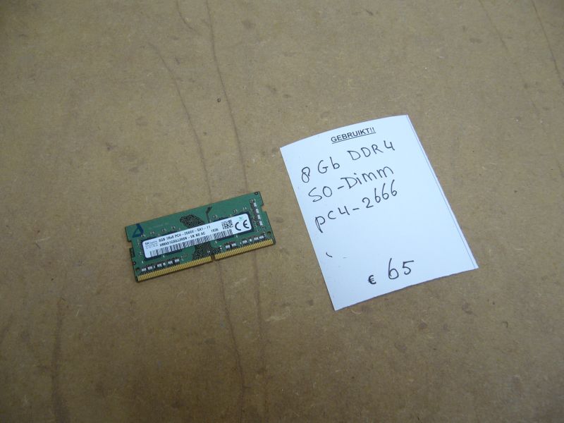 8Gb DDR4 MEMORY  SO-Dimm